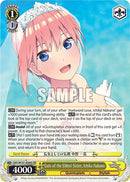 Guts of the Eldest Sister, Ichika Nakano (5HY/W101-E006S SR) [The Quintessential Quintuplets Movie]