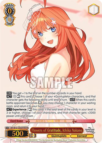 Flowers of Gratitude, Itsuki Nakano (5HY/W101-E055HYR HYR) [The Quintessential Quintuplets Movie]