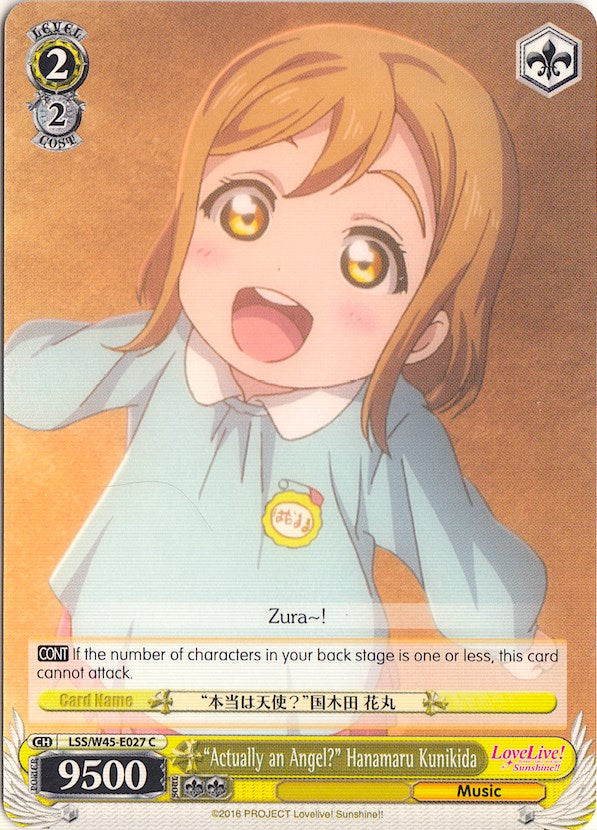 "Actually an Angel?" Hanamaru Kunikida (LSS/W45-E027 C) [Love Live! Sunshine!!]