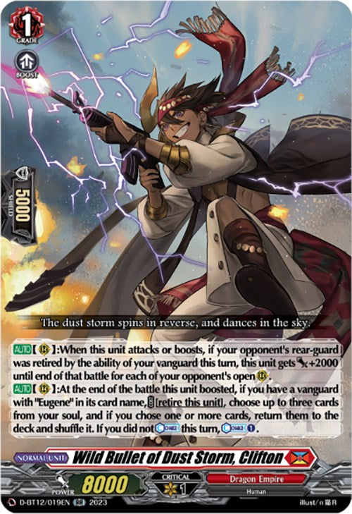 Wild Bullet of Dust Storm, Clifton (D-BT12/019EN) [Evenfall Onslaught]