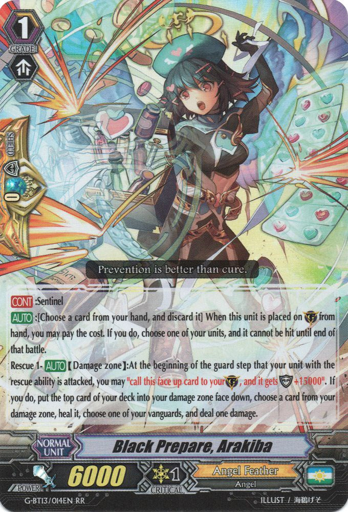 Black Prepare, Arakiba (G-BT13/014EN) [Ultimate Stride]