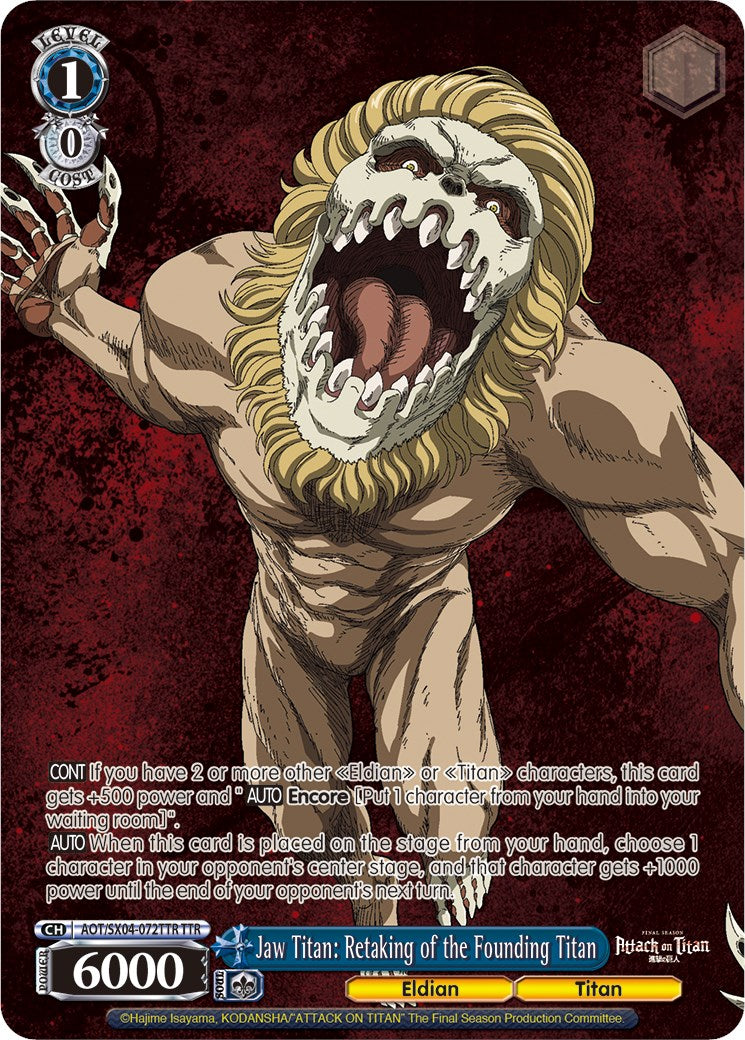 Jaw Titan: Retaking of the Founding Titan (Foil) [Attack On Titan: Final Season]
