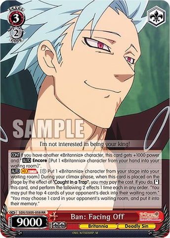 Ban: Facing Off (Foil) [The Seven Deadly Sins: Revival of The Commandments]