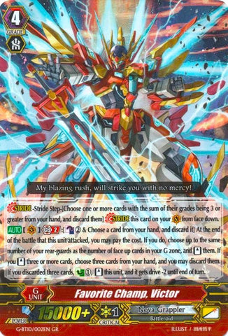 Favorite Champ, Victor (G-BT10/002EN) [Raging Clash of the Blade Fangs]