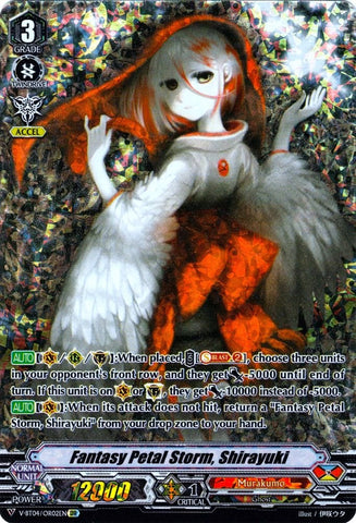 Fantasy Petal Storm, Shirayuki (V-BT04/OR02EN) [Vilest! Deletor]