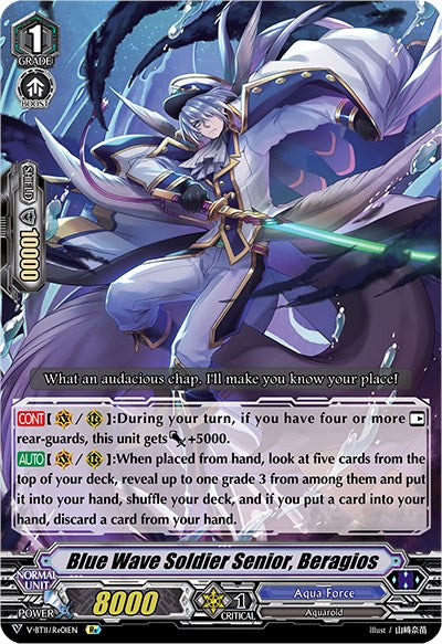 Blue Wave Soldier Senior, Beragios (V-BT11/Re01EN) [Storm of the Blue Cavalry]