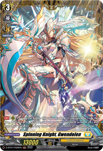 Spinning Knight, Gwendolen (FR) (D-BT07/FR26EN) [Raging Flames Against Emerald Storm]