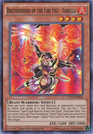 Brotherhood of the Fire Fist - Gorilla [CT11-EN003] Super Rare