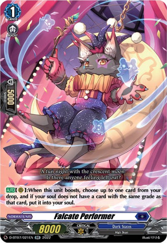 Falcate Performer (D-BT07/021EN) [Raging Flames Against Emerald Storm]