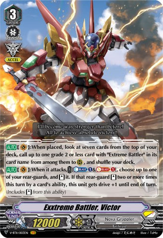 Exxtreme Battler, Victor (V-BT11/003EN) [Storm of the Blue Cavalry]