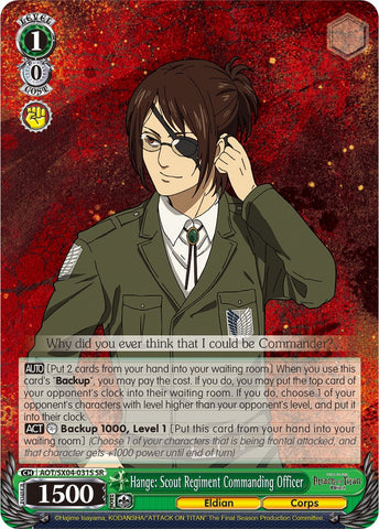 Hange: Scout Regiment Commanding Officer (Foil) [Attack On Titan: Final Season]